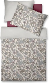 XXXLutz POSTEĽNÁ BIELIZEŇ, makosatén, krémová, bordová, pastelová modrá, 140/200 cm Fleuresse - Obliečky & plachty - 003273009902