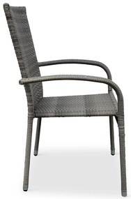 Záhradný jedálenský set Milano + 6x ratanová stolička Paris PREMIUM