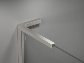 Mexen, Mexen Kioto-X L sprchová stena 70 x 200 cm, priehľadná 10 mm, brúsený nikel - 800-070-107-97-00-X