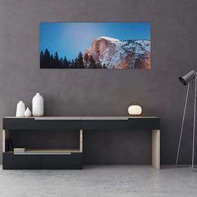 Obraz - Nočný vrchol hôr (120x50 cm)