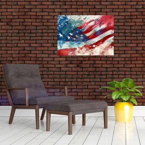 Obraz - Vlajka USA (70x50 cm)