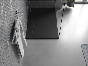 Mexen Egon, SMC obdĺžniková sprchová vanička 140 x 90 cm, čierna, 4R709014