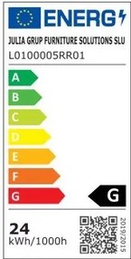 Matne čierne LED stropné svietidlo 5.5x101 cm Boadella – Kave Home