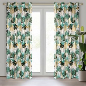 ZÁVES NA KRÚŽKOCH MALTA 140X250 CM VZOROVANÁ