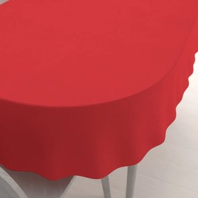 Biante Teflónový oválny obrus - Paris TF-126 Sýto červený 140x220 cm