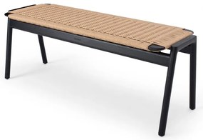 Čierna/v prírodnej farbe lavica Klupa – Gazzda