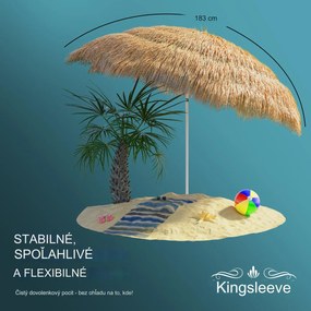 InternetovaZahrada Slnečník Hawaii Ø160 cm - prírodný