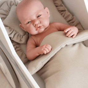 Súprava obliečok pre bábiky cappuccino 28x42cm