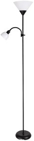 Brilagi - Stojacia lampa ARIANA 1xE27/100W/230V + 1xE14/25W čierna