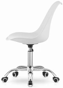 Otočná stolička ALBA – Biela, moderný dizajn a komfort