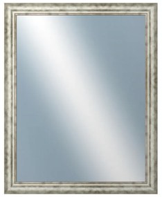 DANTIK - Zrkadlo v rámu, rozmer s rámom 80x100 cm z lišty TRITON široký strieborný (2950)