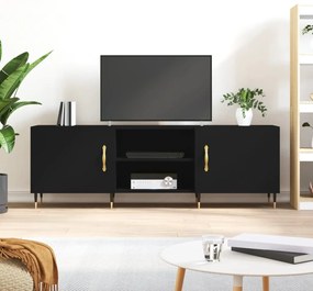 TV skrinka, čierna 150x30x50 cm, kompozitné drevo 829077