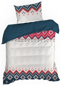 VIANOČNÉ RENFORCÉ OBLIEČKY NORDIC 200X220 CM, 2KS 70X80 CM VZOROVANÉ