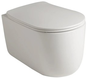 Kerasan Kerasan, NOLITA WC sedátko, SLIM, Soft Close, biela, 539101