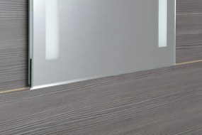 Aqualine Aqualine, LED podsvietené zrkadlo 60x80cm, gombíkový vypínač, ATH6