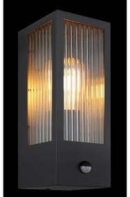 Globo 31980S-Vonkajšie nástenné svietidlo so senzorom GUNDULA 1xE27/60W/230V IP44