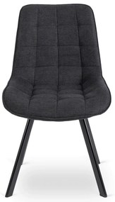 PROXIMA.store - Čalúnená jedálenska stolička RICK 2 FARBA: sivá, MATERIÁL: pletená