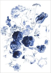 Vliesová tapeta Royal Blue Flowers I