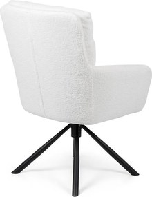 Set - 2 ks Otočná jedálenská stolička AVENBERG TESSA, biela