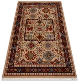 Koberec KESHAN, strapce 6668/53555 béžový / bordový