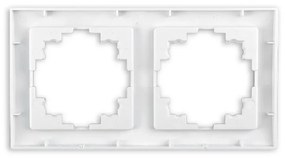 Elhard Dvojitý rámček Vera, matný, biely VZ3102W