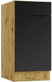 Kuchynská skrinka Isabel D40S/1 P/L čierna/artisan