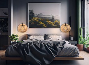 LED nástenné svietidlo 1x E27 LOFT edison drevená guľa