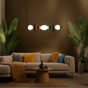 LED Luster na lanku ASCOLI LED/24W/230V pestrofarebná