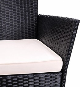 Set záhradného nábytku 3-dielny Avenberg STELLA, čierna