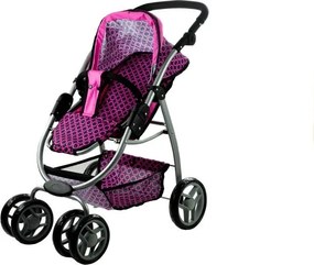 Kočík pre bábiky Alice Deep, kočík, prenosná postieľka 2v1