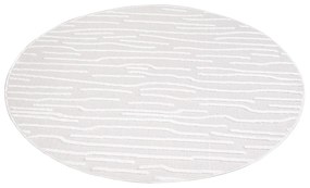Dekorstudio Okrúhly terasový koberec SANTORINI - 450 krémový Priemer koberca: 160cm