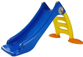 LEAN TOYS Záhradná šmýkačka pre deti 428 modro-žltá