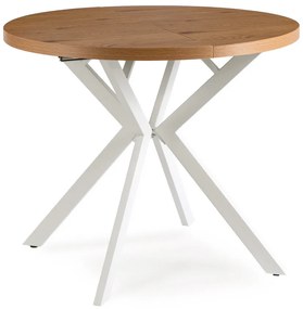 Stôl RENO 90–190 cm Dub Zlatý/Biely