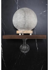 SADA 3x Nástenná polica BORURAF smrek/čierna