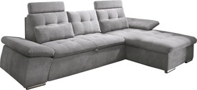 XXXLutz ROHOVÁ SEDAČKA, textil, kompozitné drevo, sivá MID.YOU - Sedačky - 002220026405
