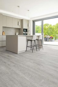 Beauflor, PVC podlaha - lino Blacktex Texas Oak 106l, na mieru, šíře 3m,4m, šedá, filc, chodba / predsieň