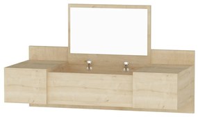 Kozmetický stolík Zakkum Sapphire Oak