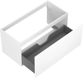 Mexen Orio, kúpeľňová skrinka 100 cm, 1 zásuvka, biela matná, 91A10-10047-1-BF01