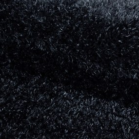 Ayyildiz koberce AKCIA: 80x80 (průměr) kruh cm Kusový koberec Brilliant Shaggy 4200 Black kruh - 80x80 (priemer) kruh cm