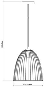 Lucide 74417/01/66 - Luster na lanku MACARONS 1xE27/40W/230V pr. 24,5 cm ružová