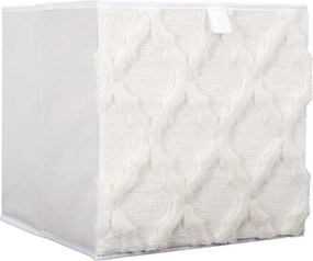 Úložný textilný box BOHO CUBE 30x30 cm biely
