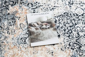 ANDRE 1016 Prateľný koberec Ornament, protišmykový - béžový