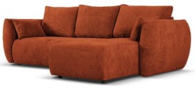Oranžová rohová pohovka (pravý roh) Matera – Cosmopolitan Design