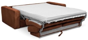 Terakotová menčestrová rozkladacia pohovka 195 cm Nona – Makamii
