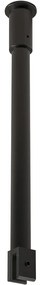 CERANO - Sprchová vzpera guľatá - vertikálna do stropu - 40 cm - čierna matná, CER-CER-476792