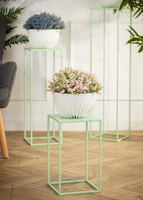 STOJAN NA KVETINÁČ SIMPLE 40X24X24 CM SVETLOZELENÁ