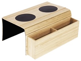 Kondela Odkladacia podložka na sedačku, prírodný bambus, VISE