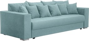 Pohovka rozkladacia na lôžko Genf, modrá aqua látka