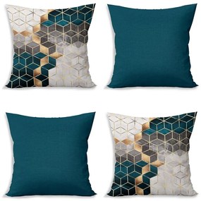 Obliečky na vankúše v súprave 4 ks 43x43 cm Optic - Minimalist Cushion Covers