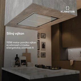 Klarstein LuxeAir digestor, 90 cm, WLAN + Bluetooth, LED, 750 m³/h, odsávanie/recirkulácia, EEC: A